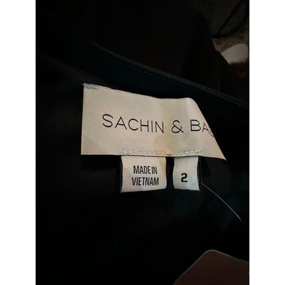 Sachin & Babi Green Serena Cowl Neck Satin Slip Midi Dress Size 2 - Picture 8 of 14